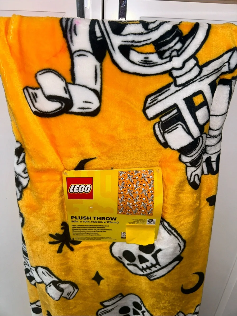 LEGO Halloween Plush Throw Blanket 50”x70”
